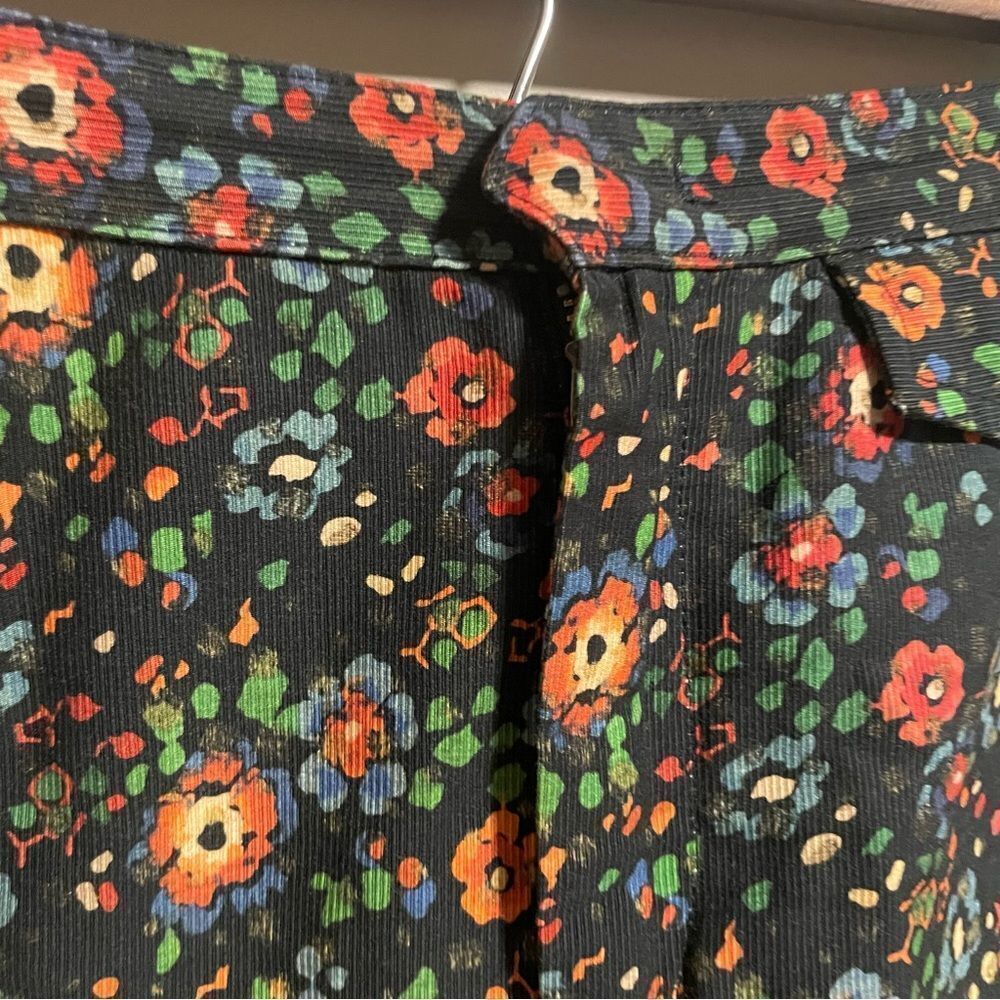 Isabel Marant Flower Floral Ribbed Trouser Pant 100% Cotton- Size 36 (US 4) - Picture 5 of 15